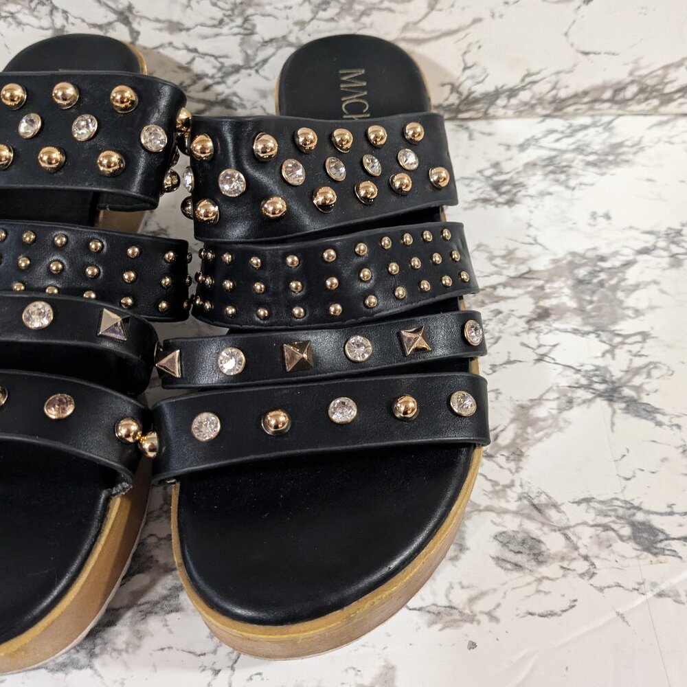 Mackin J studded platform slip-on sandals - Picture 3 of 5